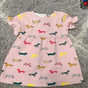 Zara Weenie Dog Dress 6/9 M